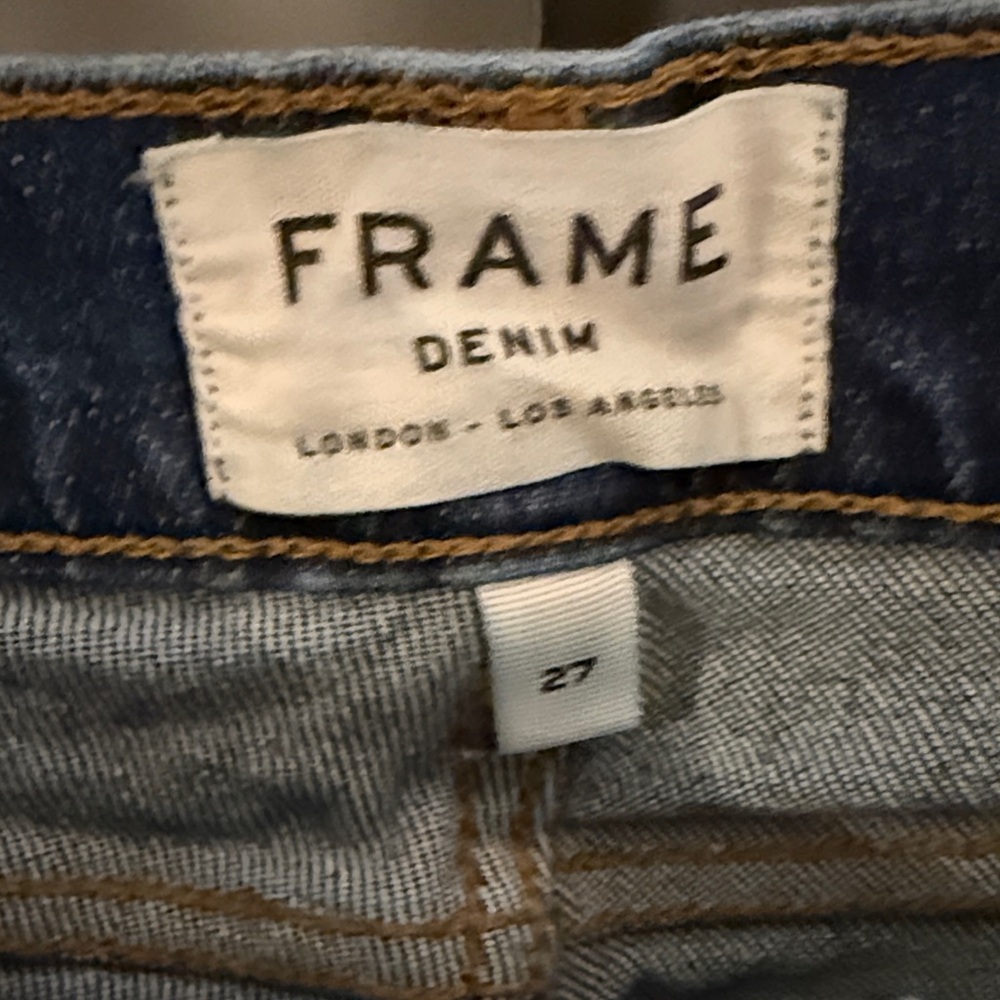 Frame Denim Women's Dark Blue Ankle Jeans 27 - Picture 3 of 3